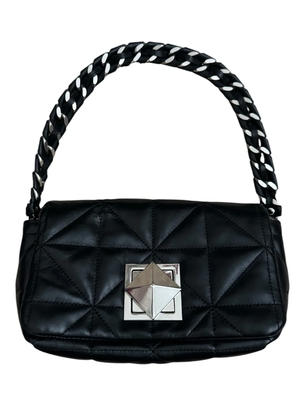 Sonia Rykiel Quilted Leather Chain Shoulder Bag